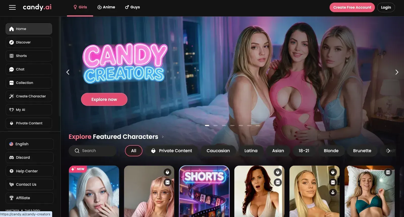 Candy Startseite